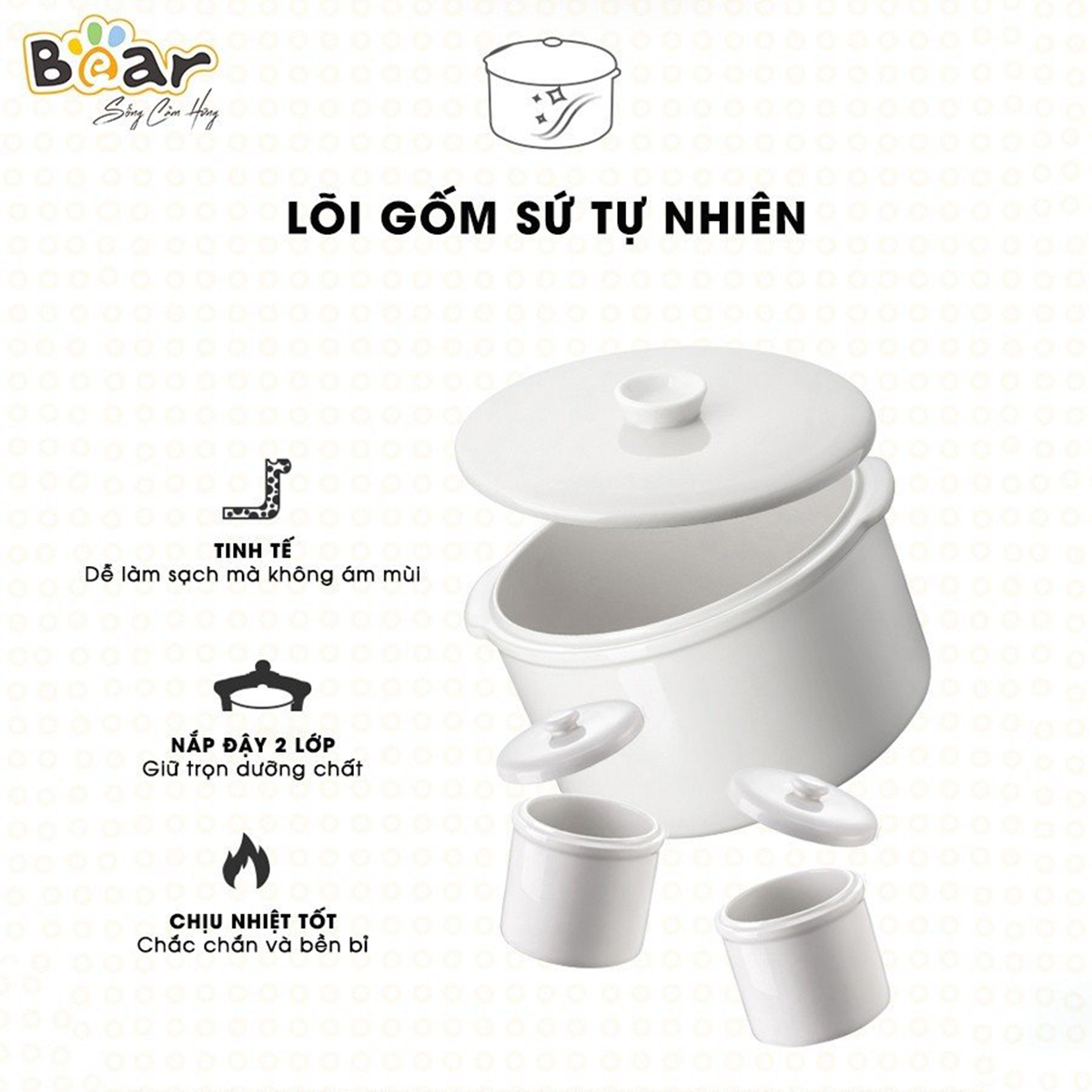 Nồi nấu chậm đa năng Bear 1 6L SUBE002
