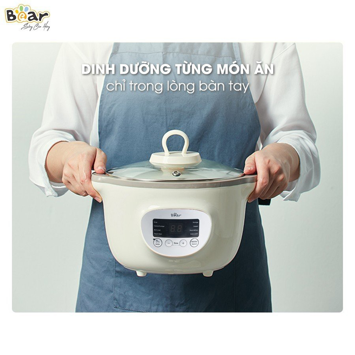 Nồi nấu chậm đa năng Bear 1 6L SUBE002