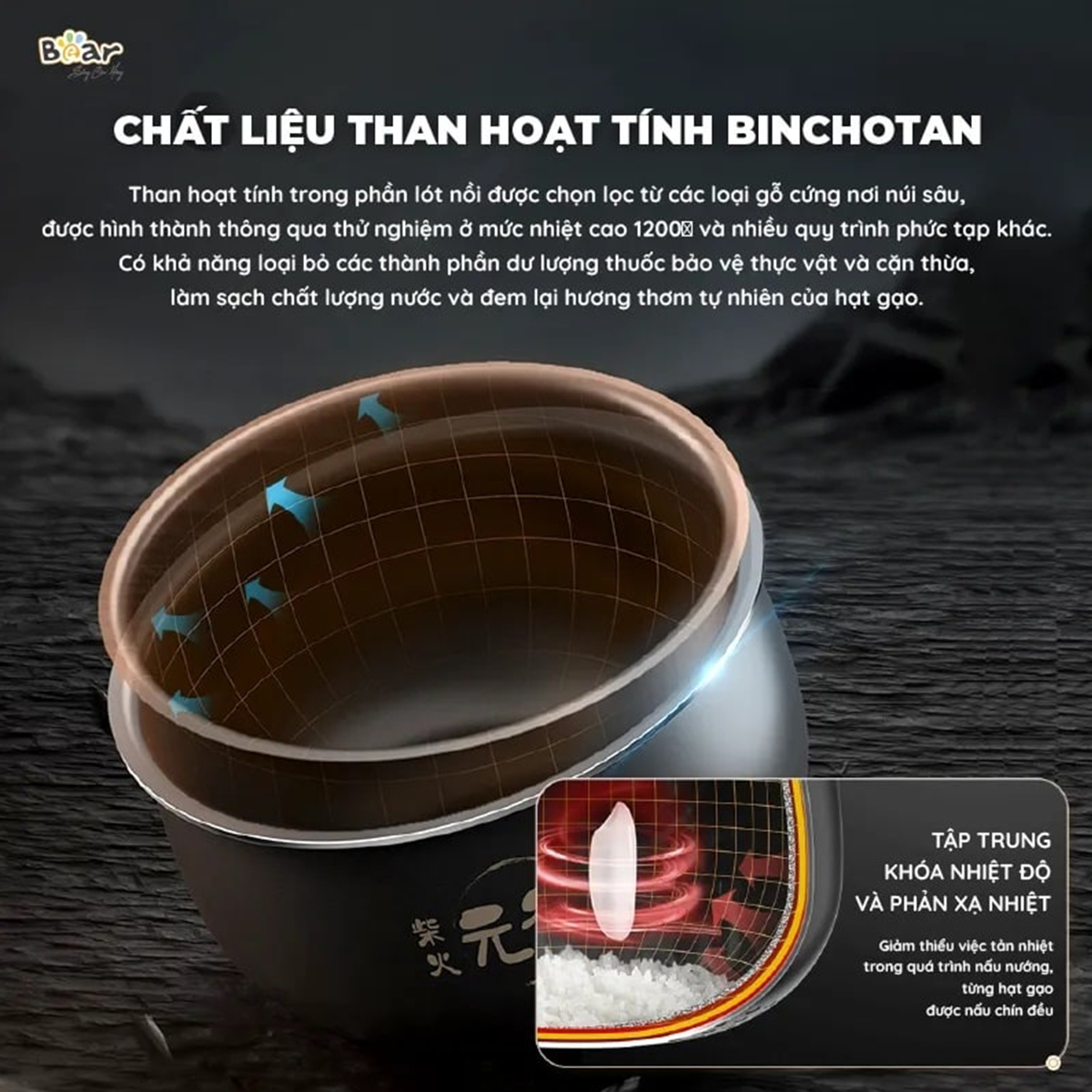 Nồi cơm điện Bear 3L SB-NC30B