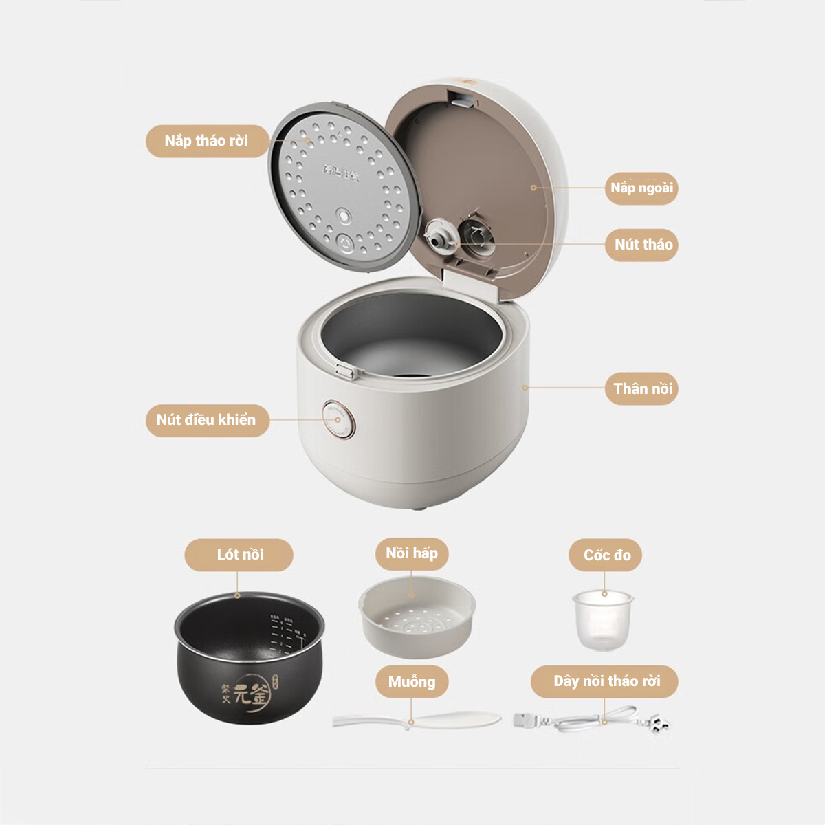 Nồi cơm điện Bear 3L SB-NC30B