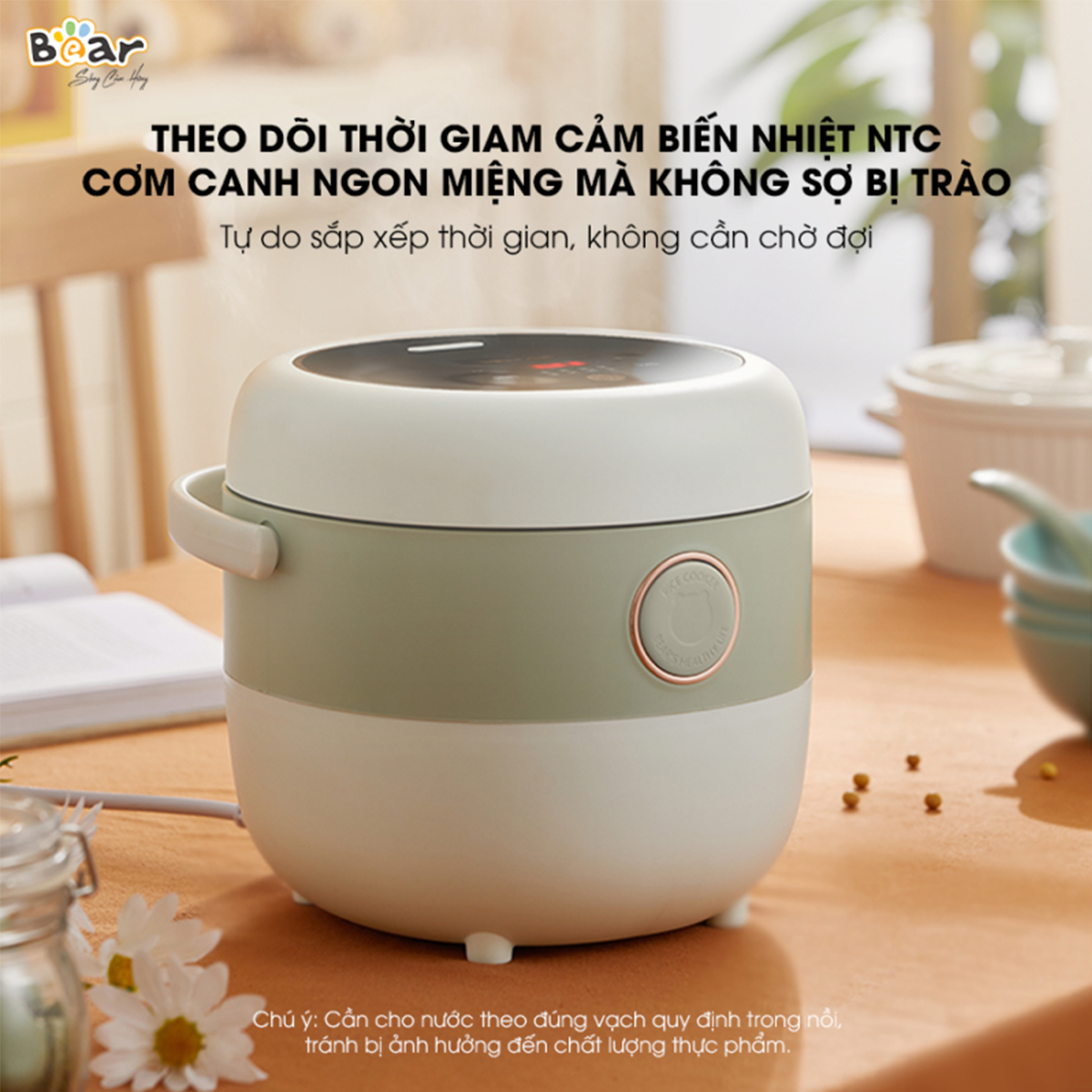 Nồi cơm điện gia đình mini Bear 1 6L SB-NC16L