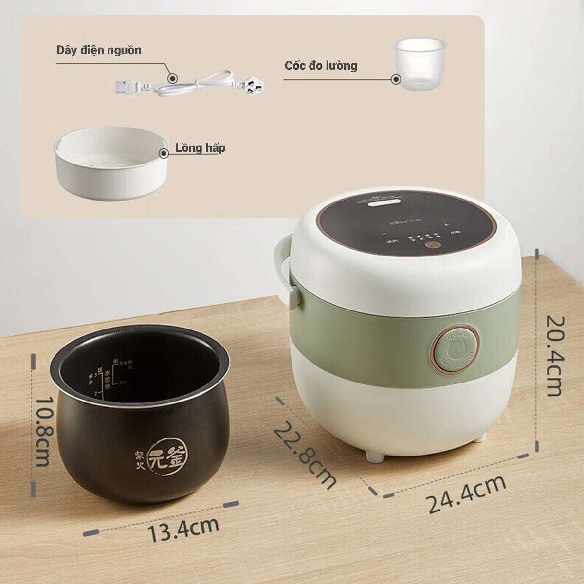 Nồi cơm điện gia đình mini Bear 1 6L SB-NC16L