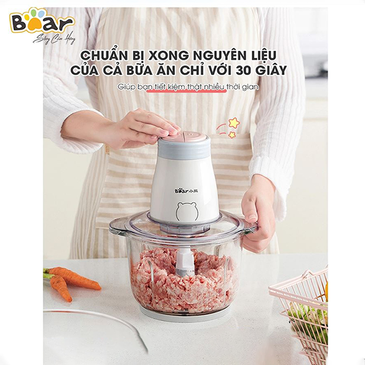Máy xay thực phẩm đa năng 2L Bear QSJ-B02Q1