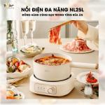 Nồi điện đa năng Bear 2 5L SB-NL25L kèm lồng hấp