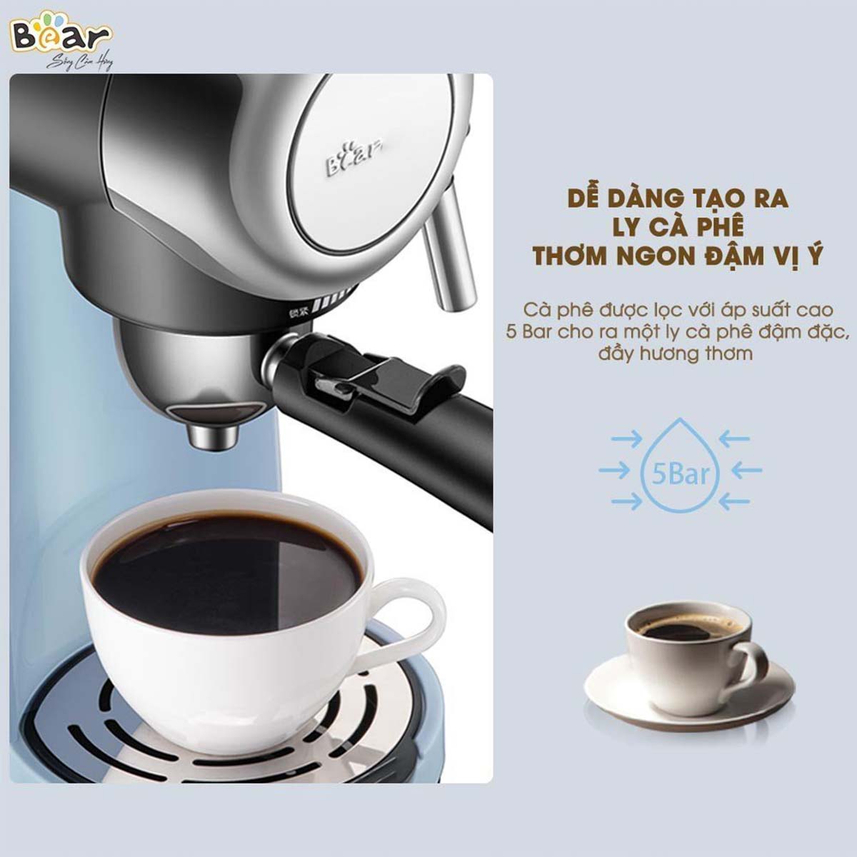 Máy pha cà phê tự động Bear CF- B02V1