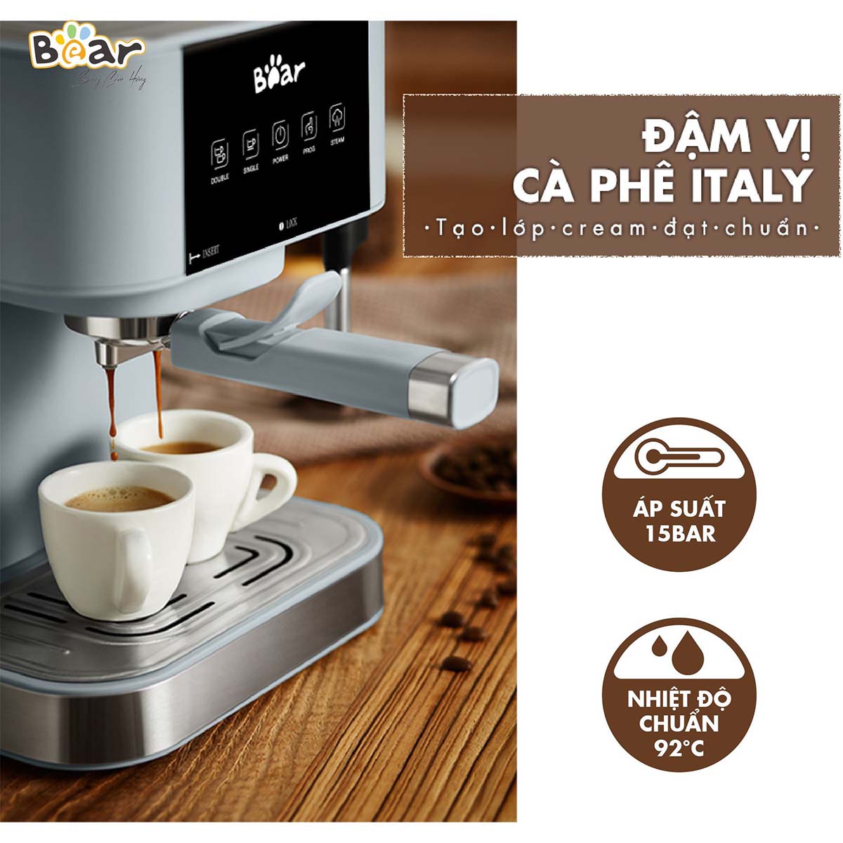 Máy pha cà phê tự động Bear CF- B15V1
