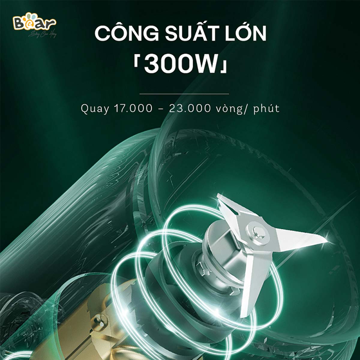 Máy xay sinh tố đa năng Bear BL-B10V2 kèm 2 cối bé