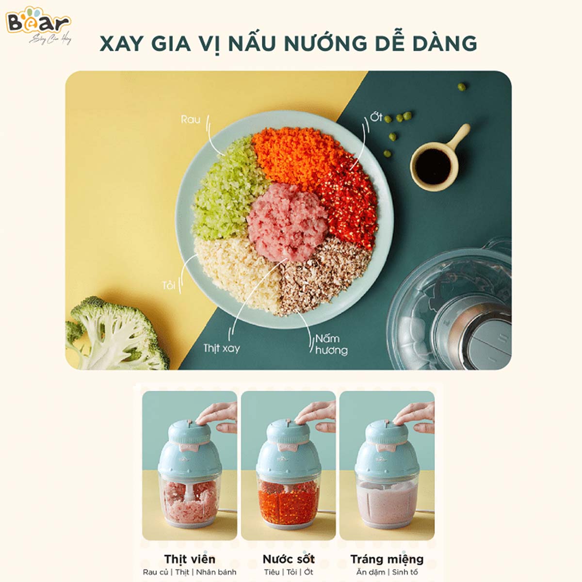 Máy xay ăn dặm 0 6L Bear GR-B06V1