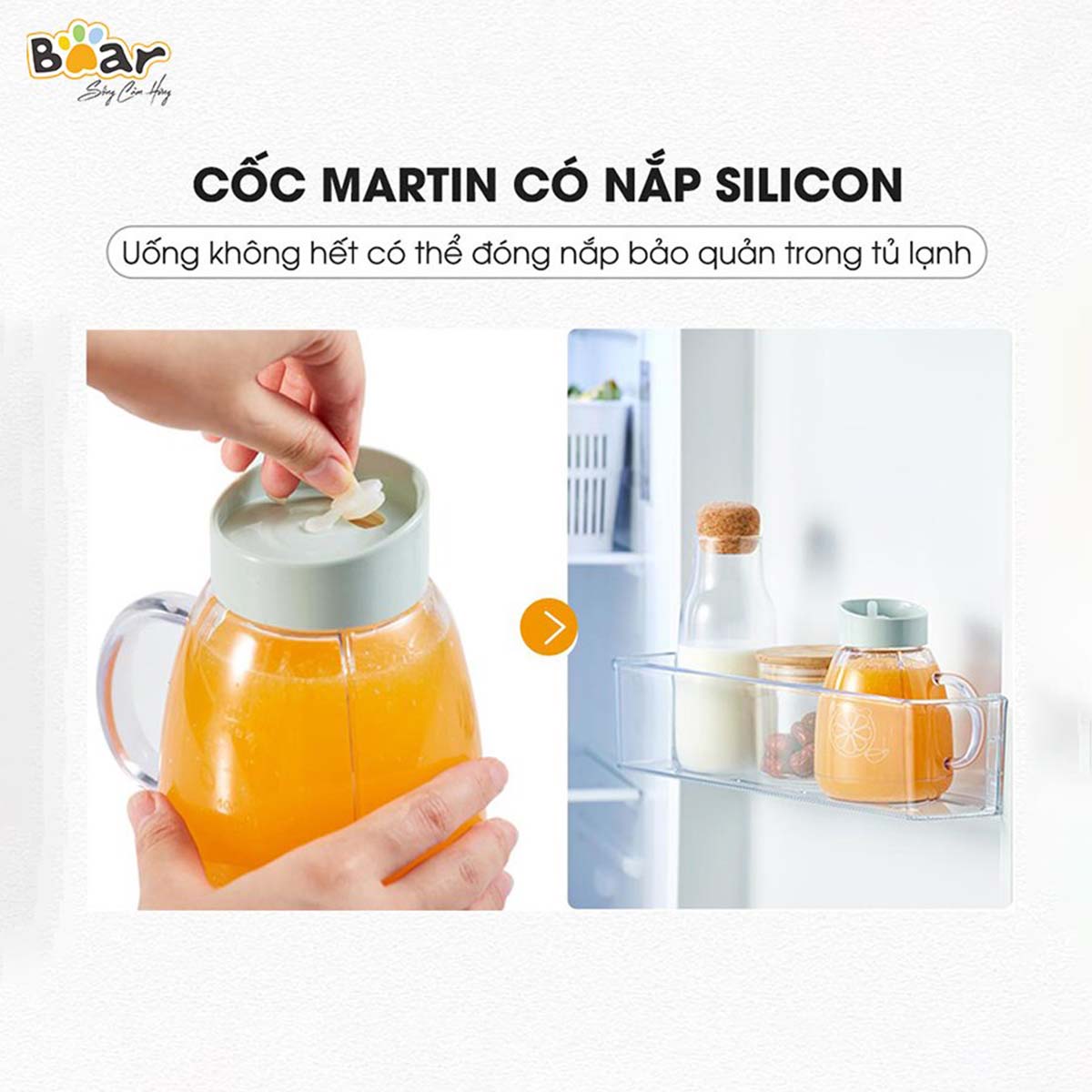 Máy xay sinh tố cầm tay 1L Bear LLJ- D04A1