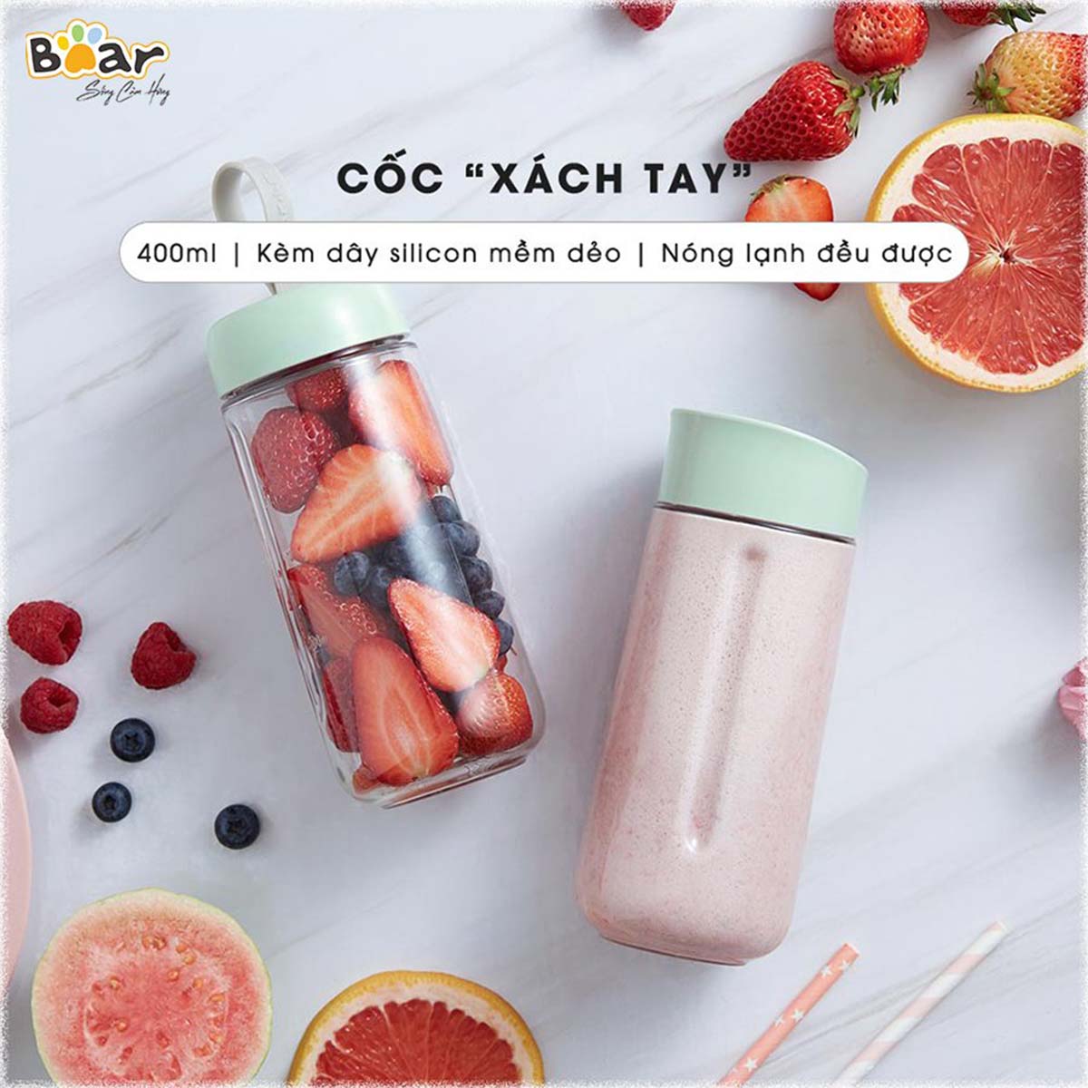 Máy xay sinh tố cầm tay 1L Bear LLJ- D04A1