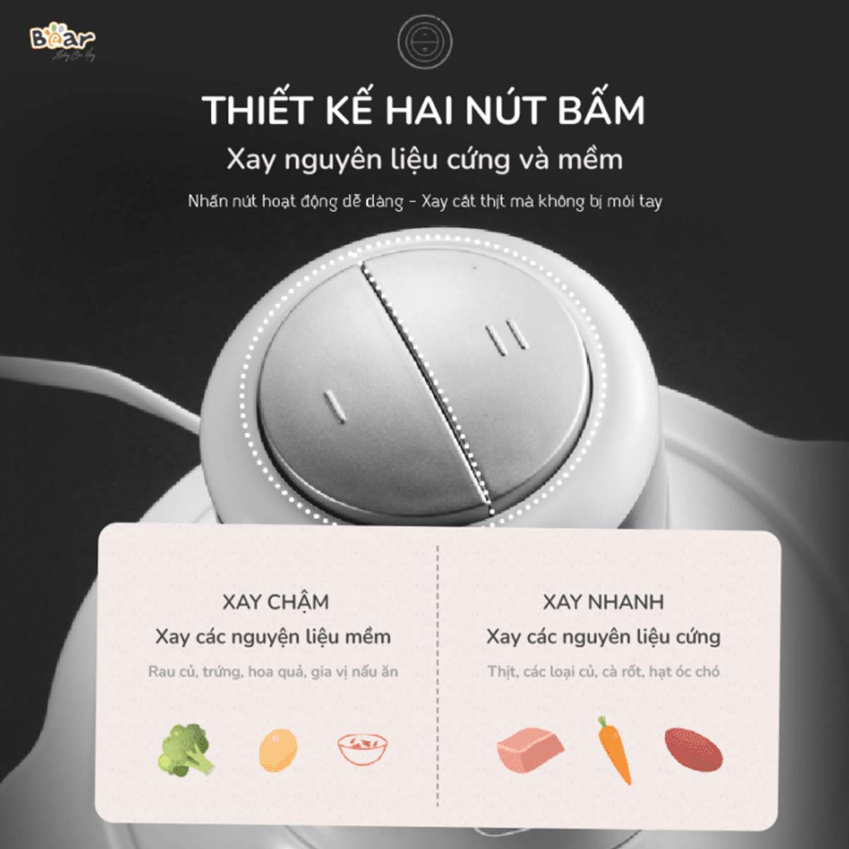 Máy xay thịt Bear SB-MA02L