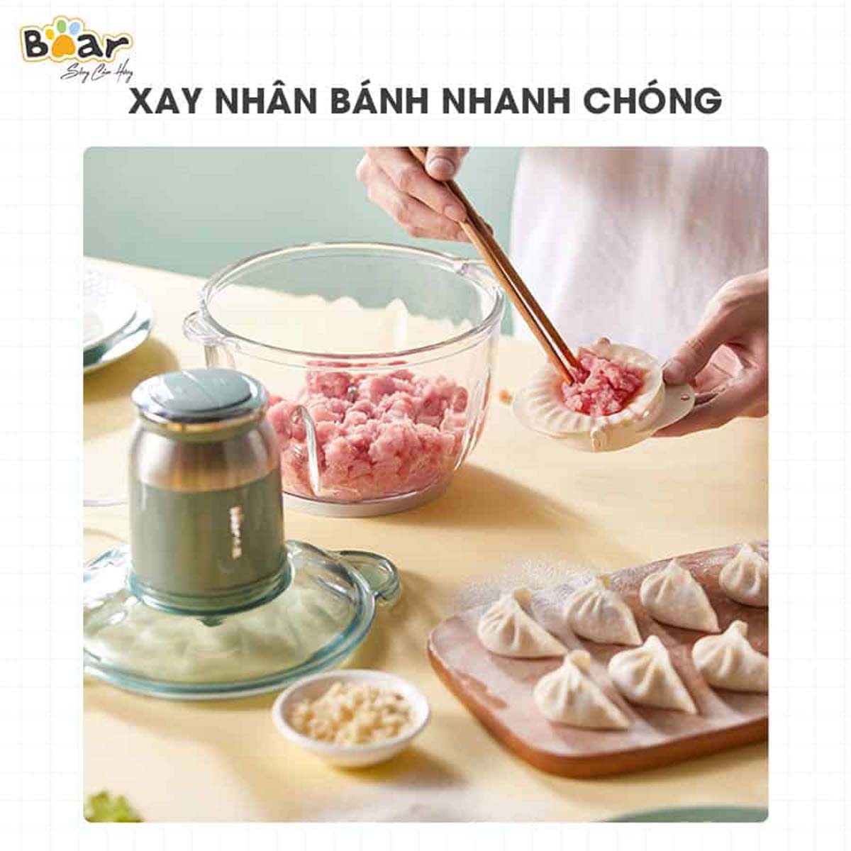 Máy xay đa năng 2 5L Bear QSJ-C04R8S