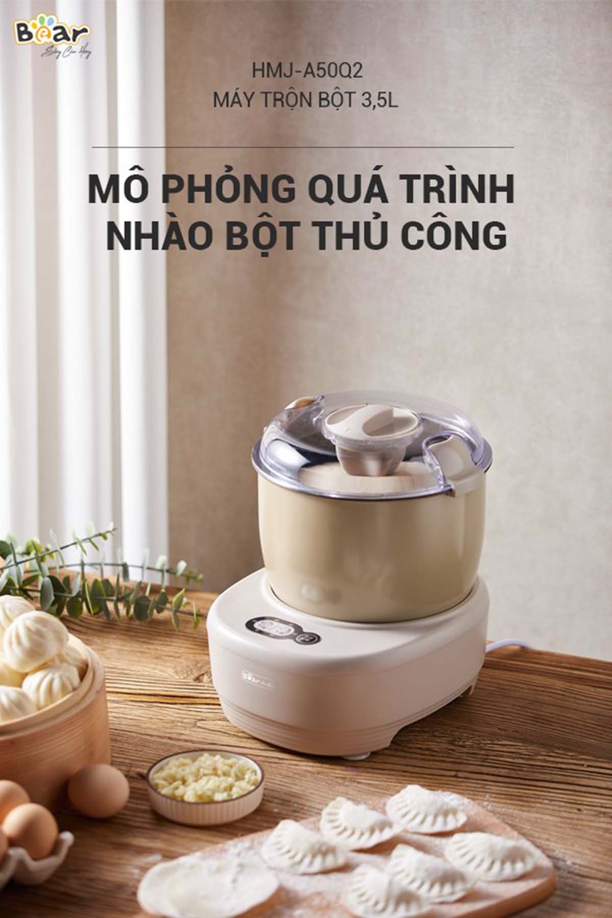 Máy trộn bột 3 5L Bear HMJ-A35Q2