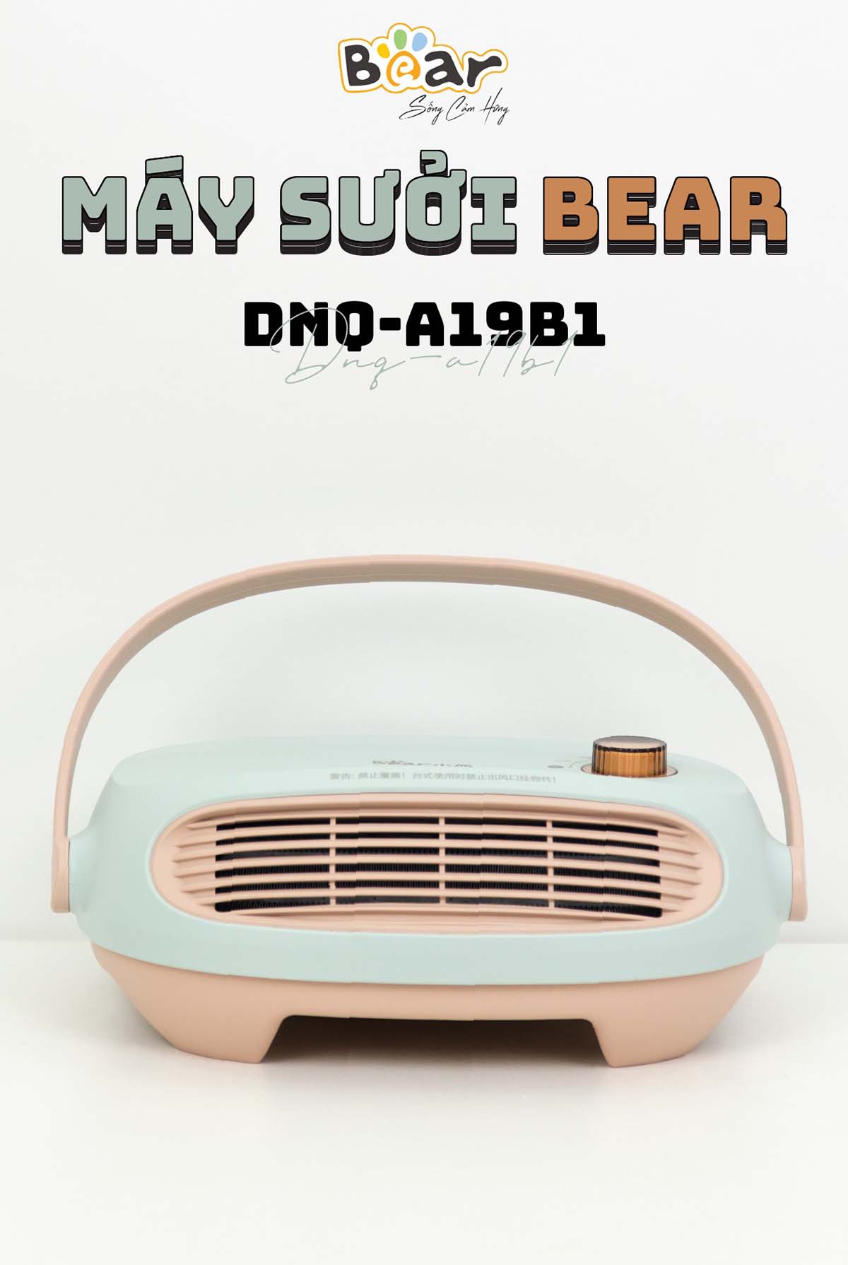Máy sưởi 3 chế độ Bear DNQ-A19B1
