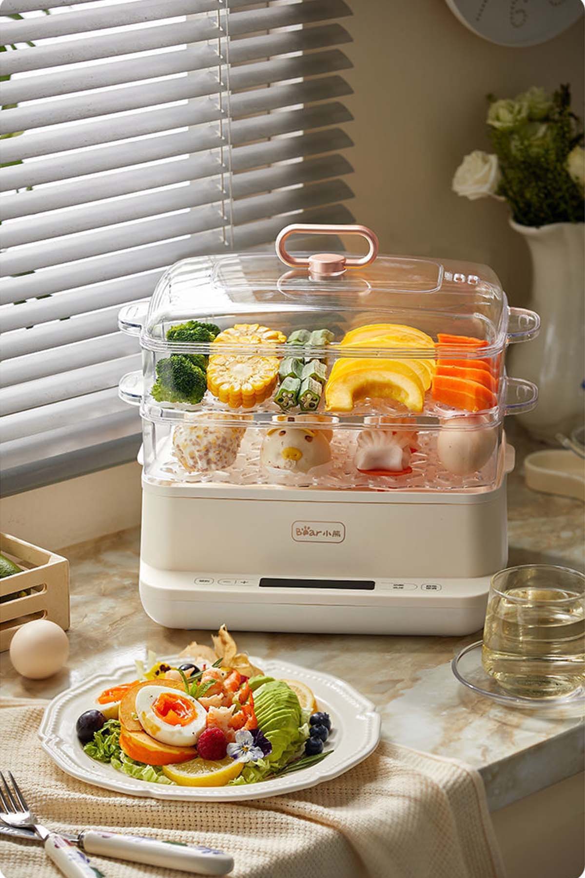 Nồi Hấp 6 Chế Độ Bear SB-NH12L