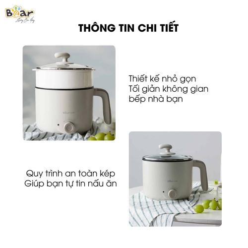 Nồi lẩu đa năng 1 2L Bear DRG-C12K1