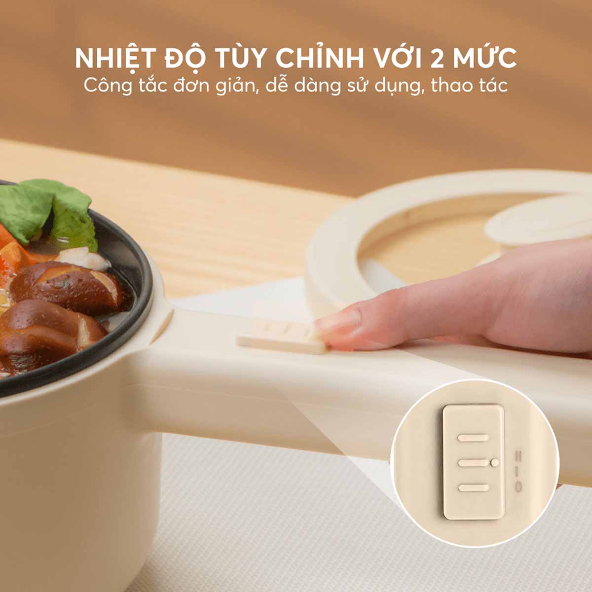 Nồi lẩu mini đa năng Elmich 1 5L MPE-3911