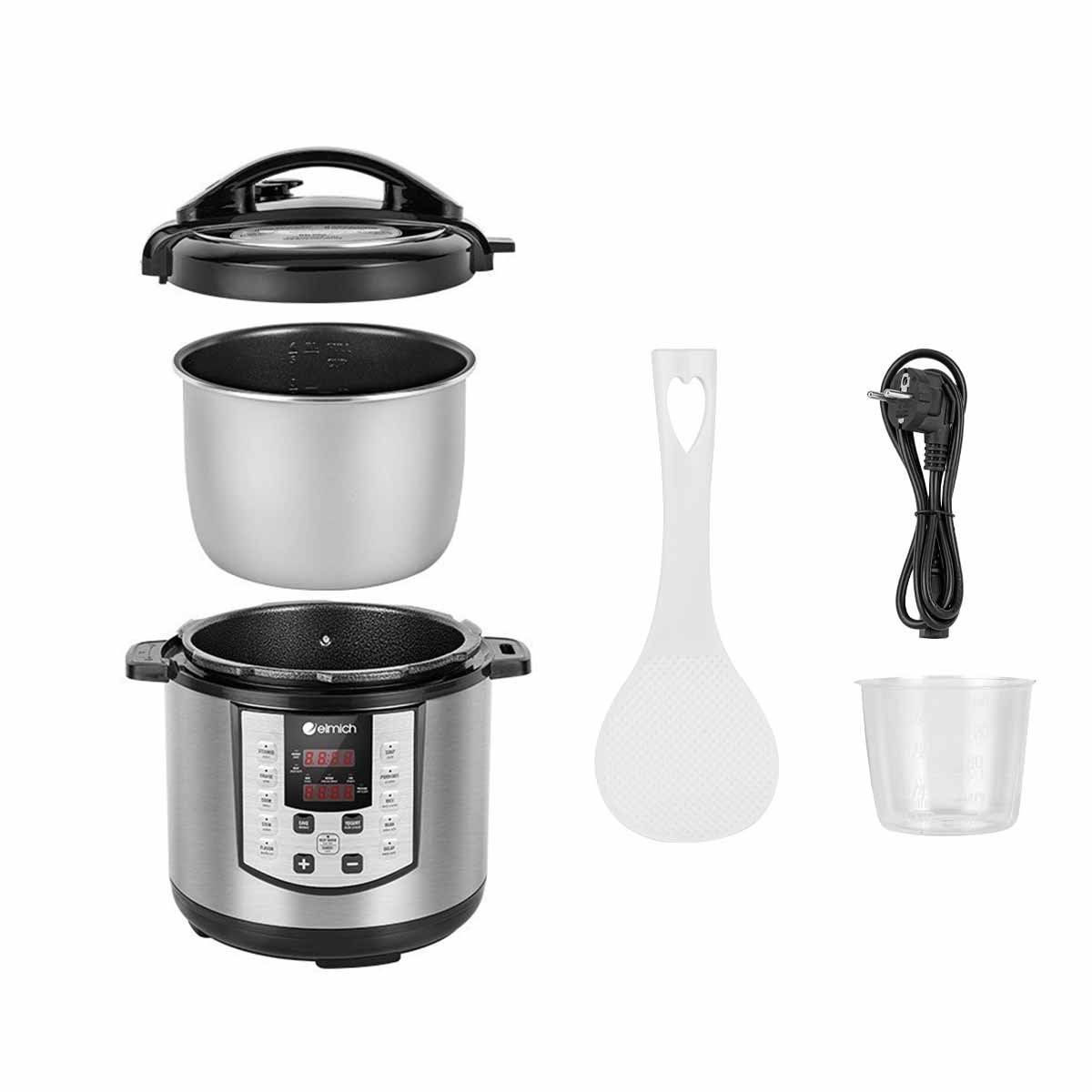 Nồi áp suất điện tử 10 chế độ Elmich 6L PCE-1809OL