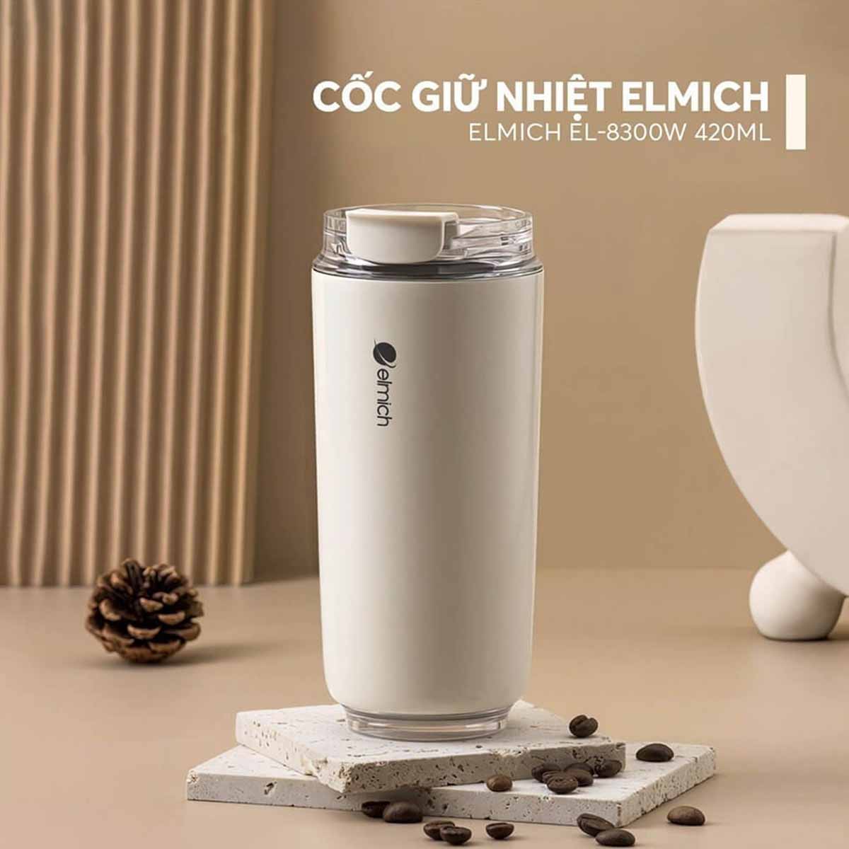 Cốc giữ nhiệt inox 304 Elmich EL-8300
