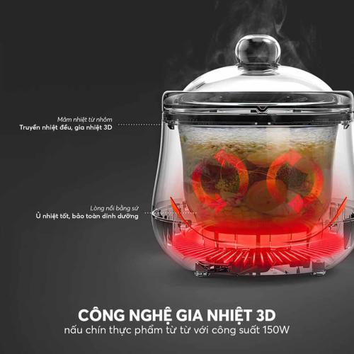 Nồi nấu chậm 1L Elmich SCE-8524OL