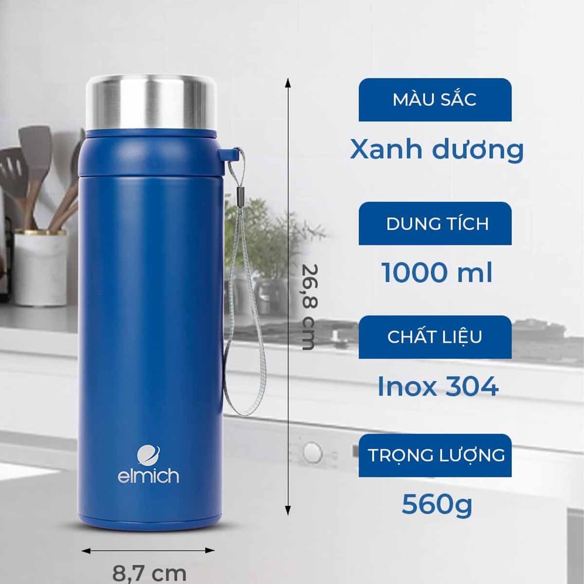 Bình giữ nhiệt Elmich El3683 1000ml