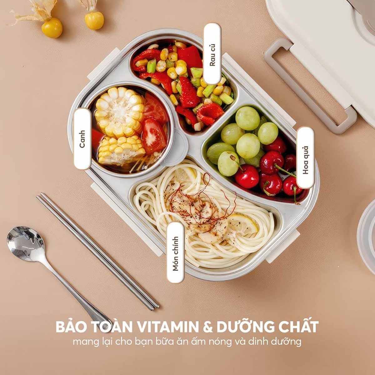 Hộp cơm giữ nhiệt inox 304 Elmich EL8304 1 3L