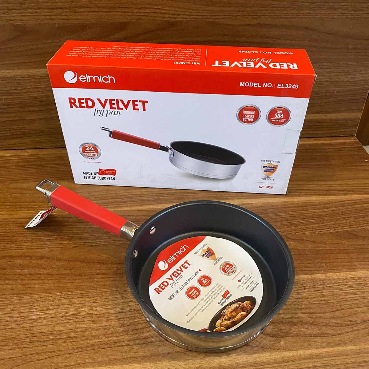 Chảo chống dính 5 lớp 20cm Elmich Red Velvet EL3249