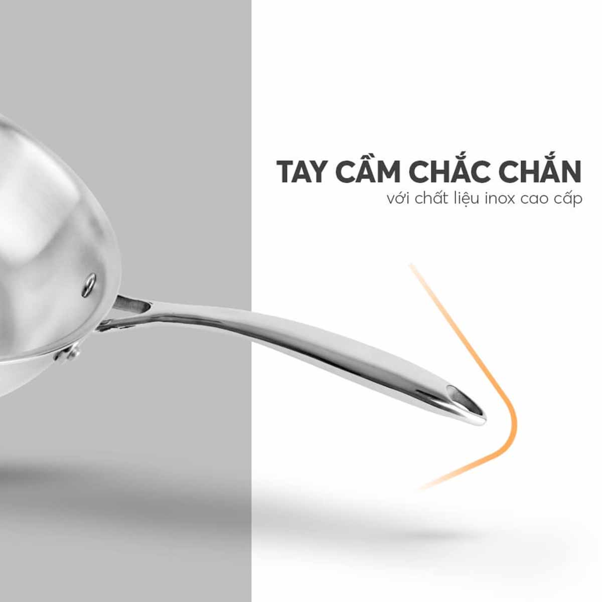 Chảo inox nguyên khối Elmich Trimax EL 3846SL size 20cm