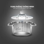 Nồi inox Elmich Berlin đáy 5 lớp EL-3983 size 18cm