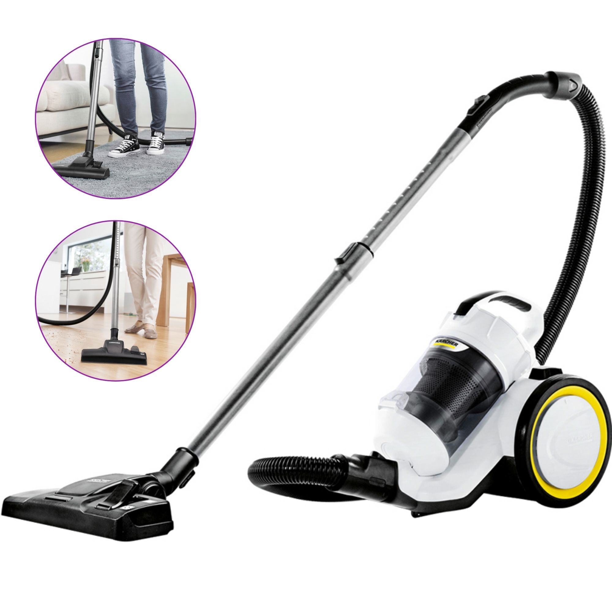 Máy hút bụi gia đình không túi lọc VC3 Plus White - 1 198-050 0