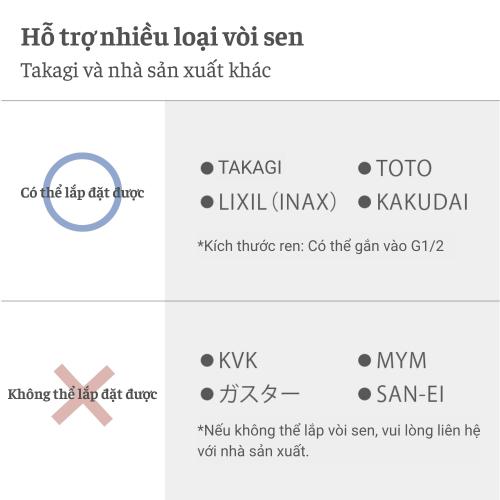 Dây vòi hoa sen Takagi chịu nhiệt XJZ0030 -1 6m
