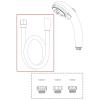 Dây vòi hoa sen Takagi chịu nhiệt JSH001WT - 1 6m