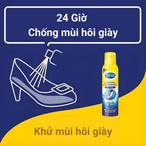 Xịt khử mùi hôi giày Scholl 150ml