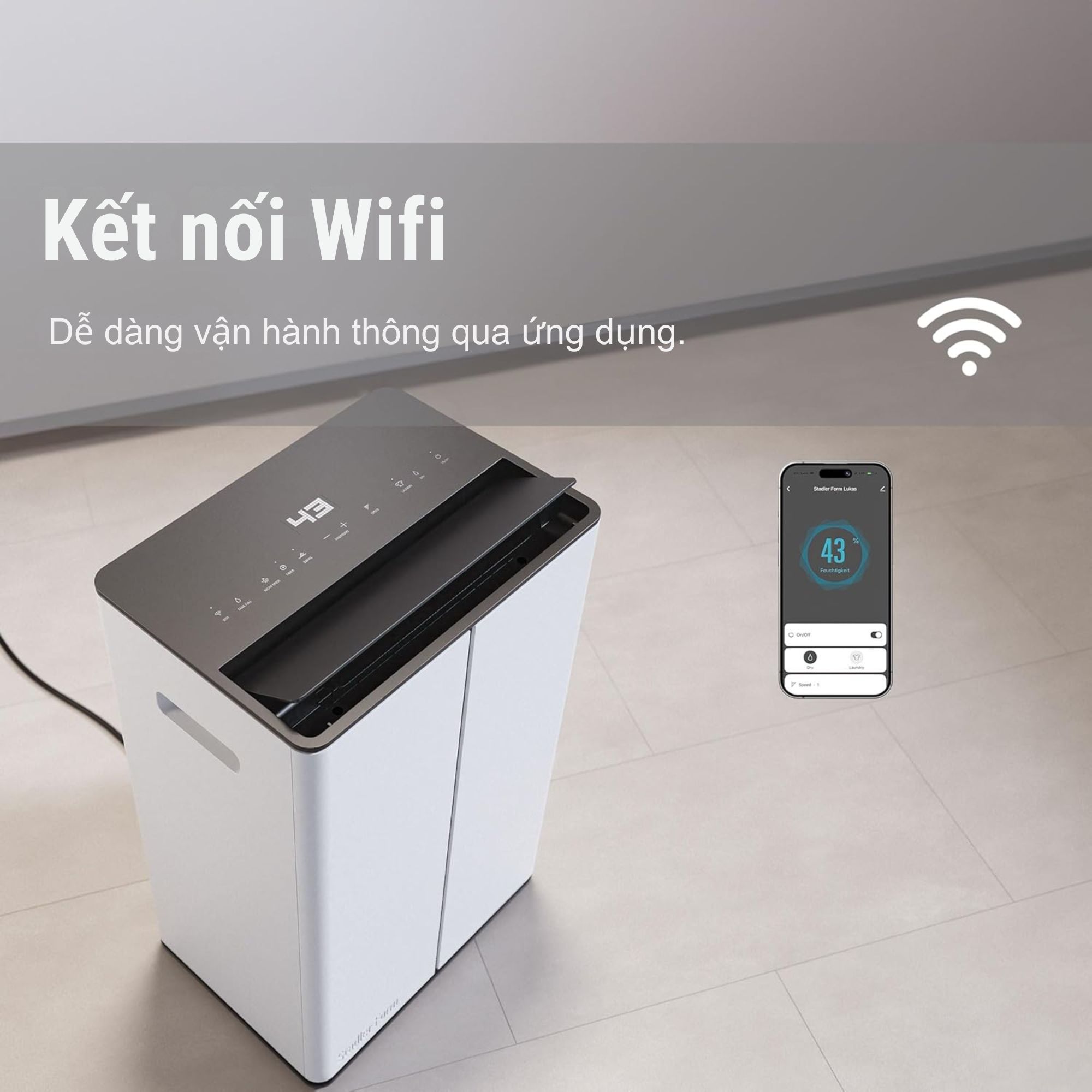 Máy Hút Ẩm Lọc Không Khí Stadler Form Lukas Pro 20L Chìa Khóa Cho Không Gian Sống Lành Mạnh