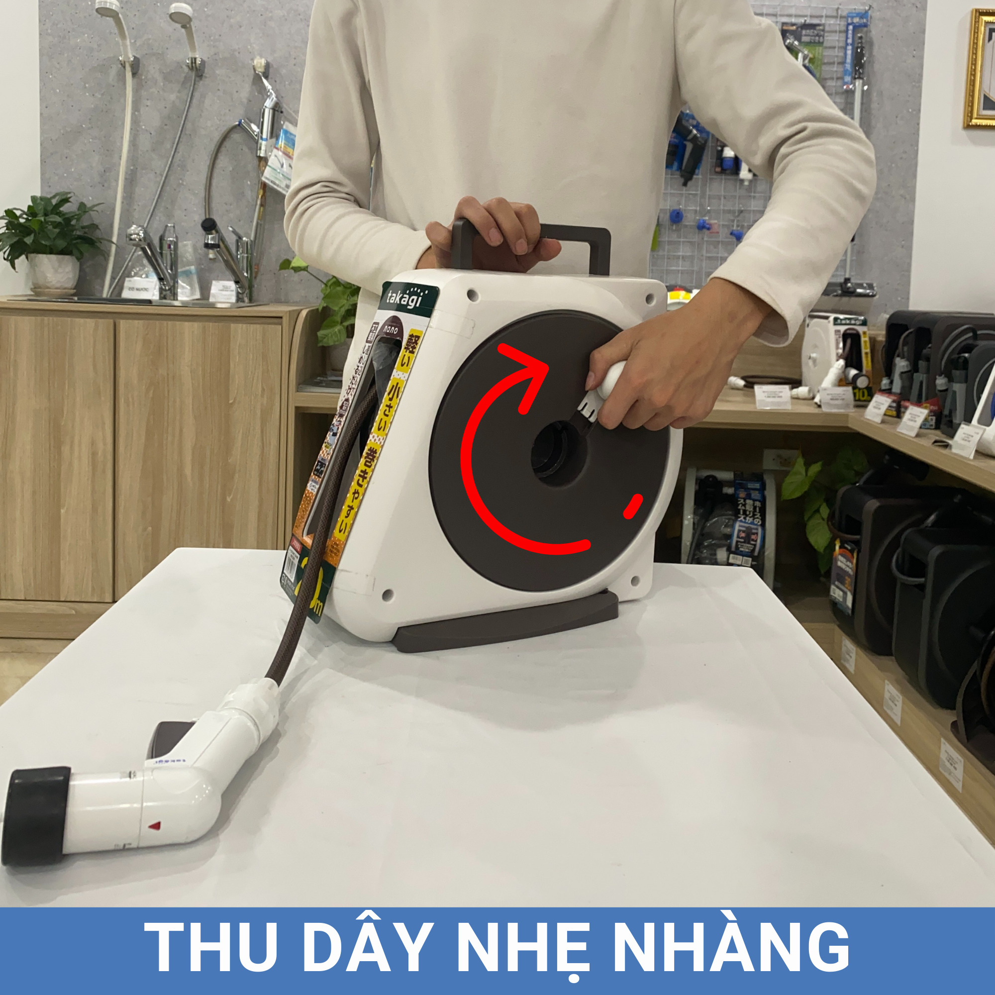 Bộ vòi tưới cây 10m Takagi Aurora NANO RM110BR