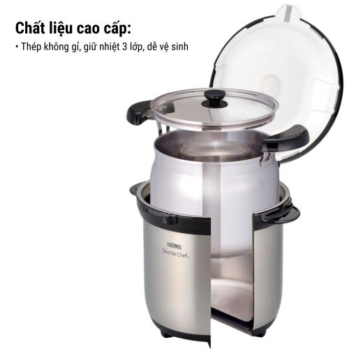 Nồi Ủ Thermos Nhật Bản 4 5L - Tiết Kiệm Năng Lượng Giữ Trọn Dinh Dưỡng