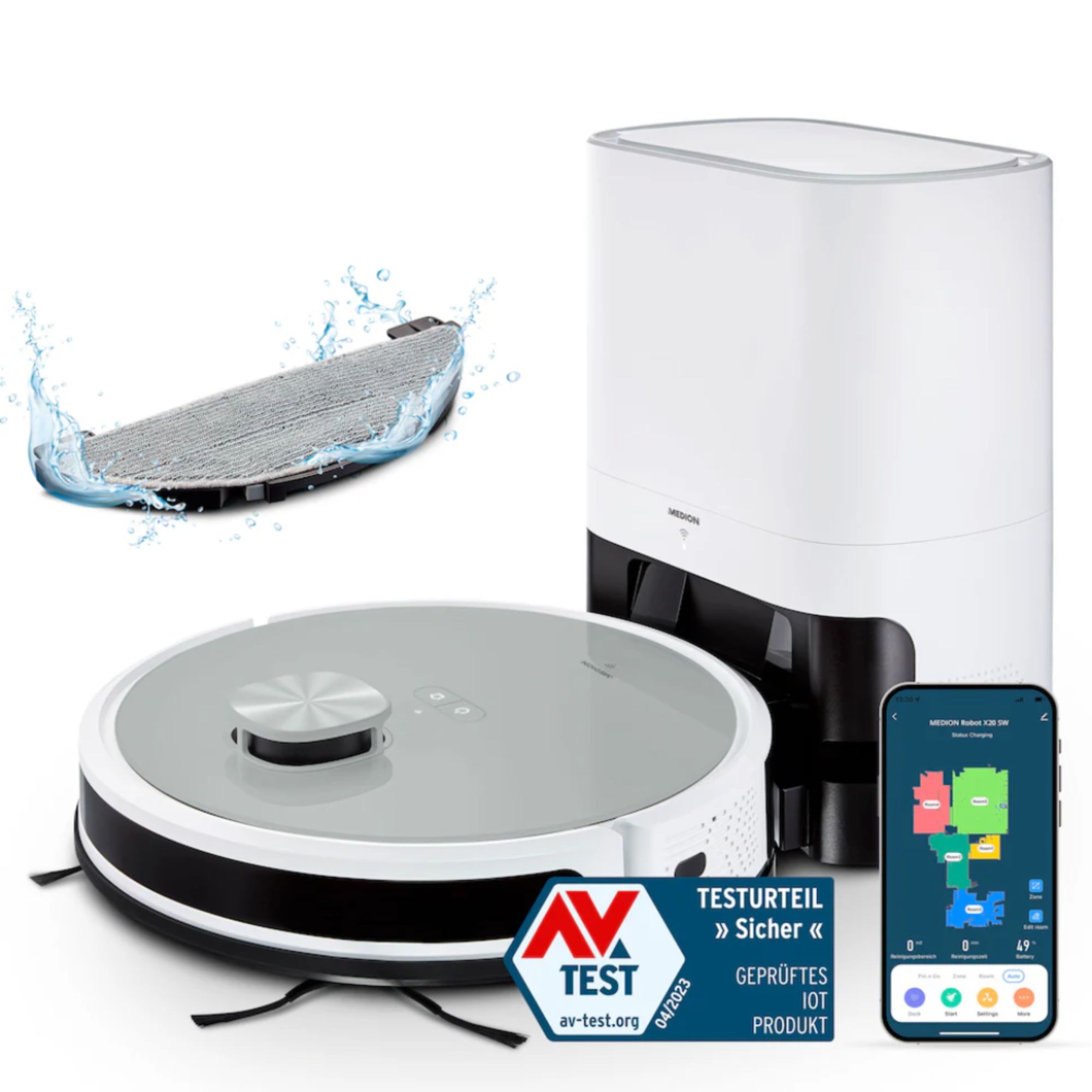 Robot Hút Bụi Medion X21 SW (MD11500) Chính Hãng