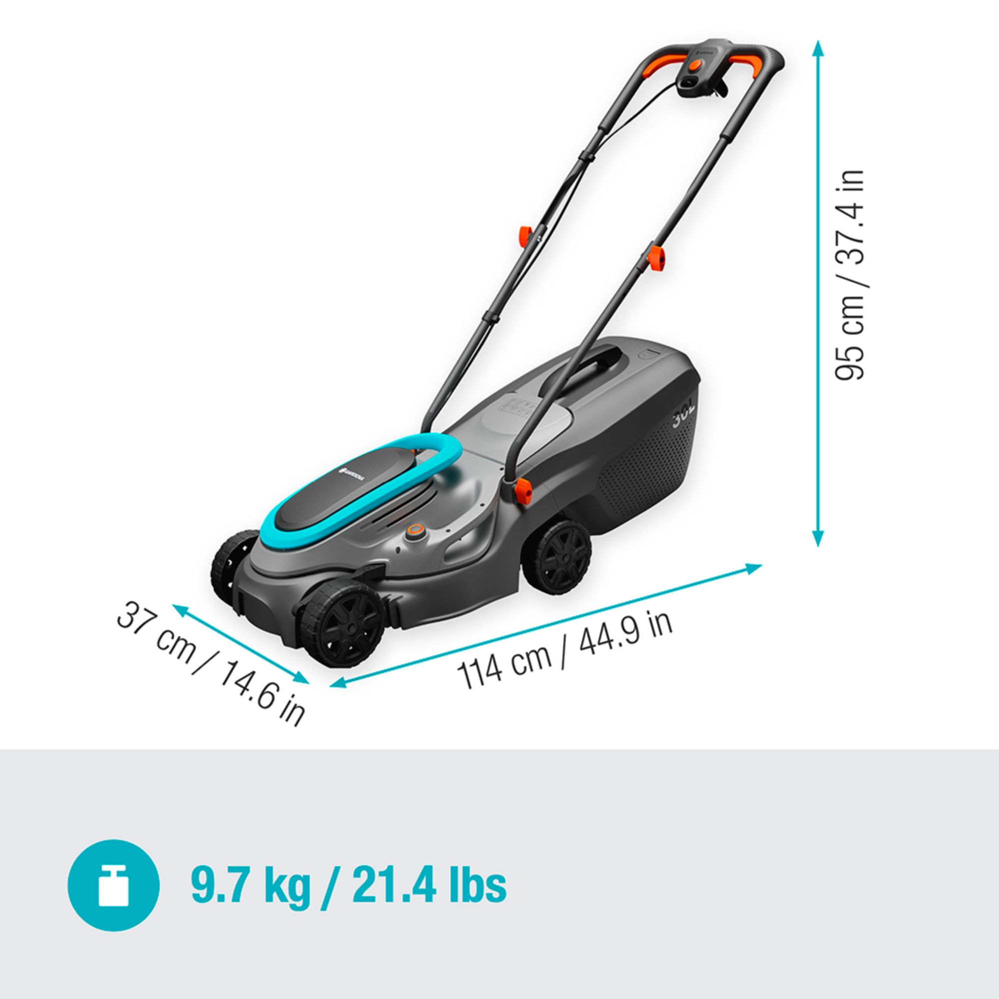 Máy Cắt Cỏ Chạy Điện Gardena PowerMax 32 1200 G2 (14633-20) - Giải Pháp Chăm Sóc Bãi Cỏ Hoàn Hảo