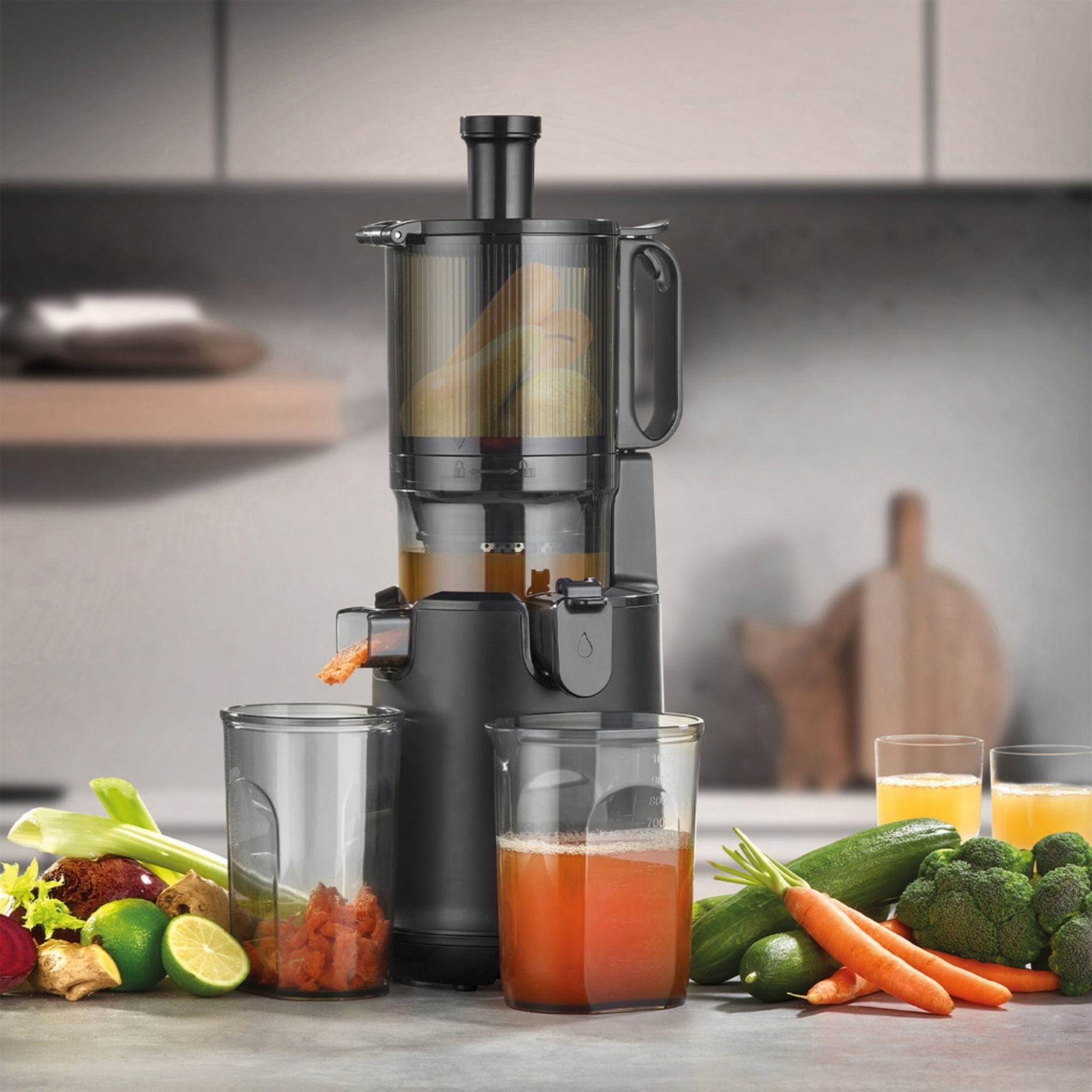 Máy Ép Chậm CASO JuiceFit Pro – Chuẩn Mực Mới Về Hiệu Suất Chiết Xuất Lạnh