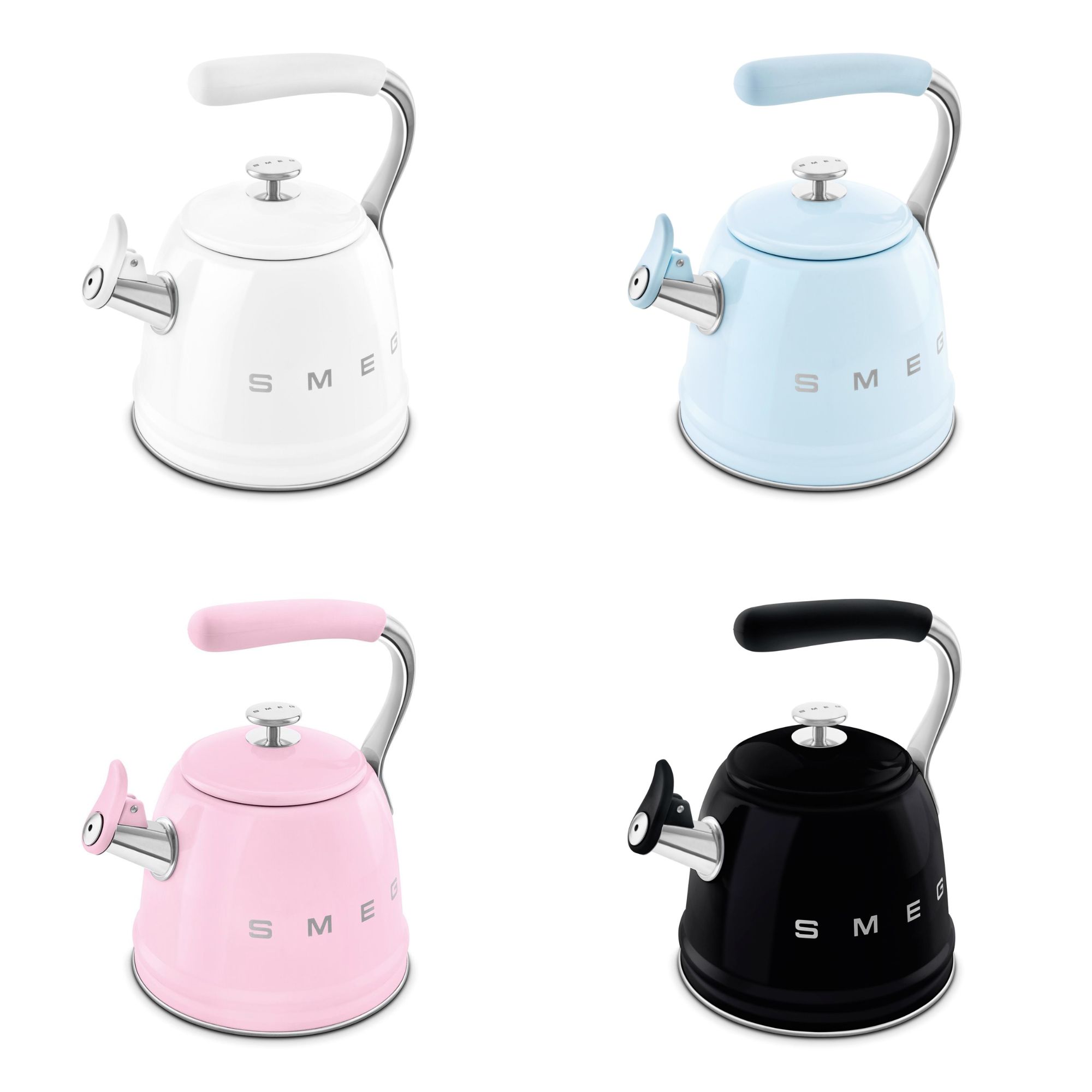 Ấm Đun Bếp Từ SMEG 2 3L Có Còi - Điểm Nhấn Cổ Điển Cho Không Gian Bếp Hiện Đại