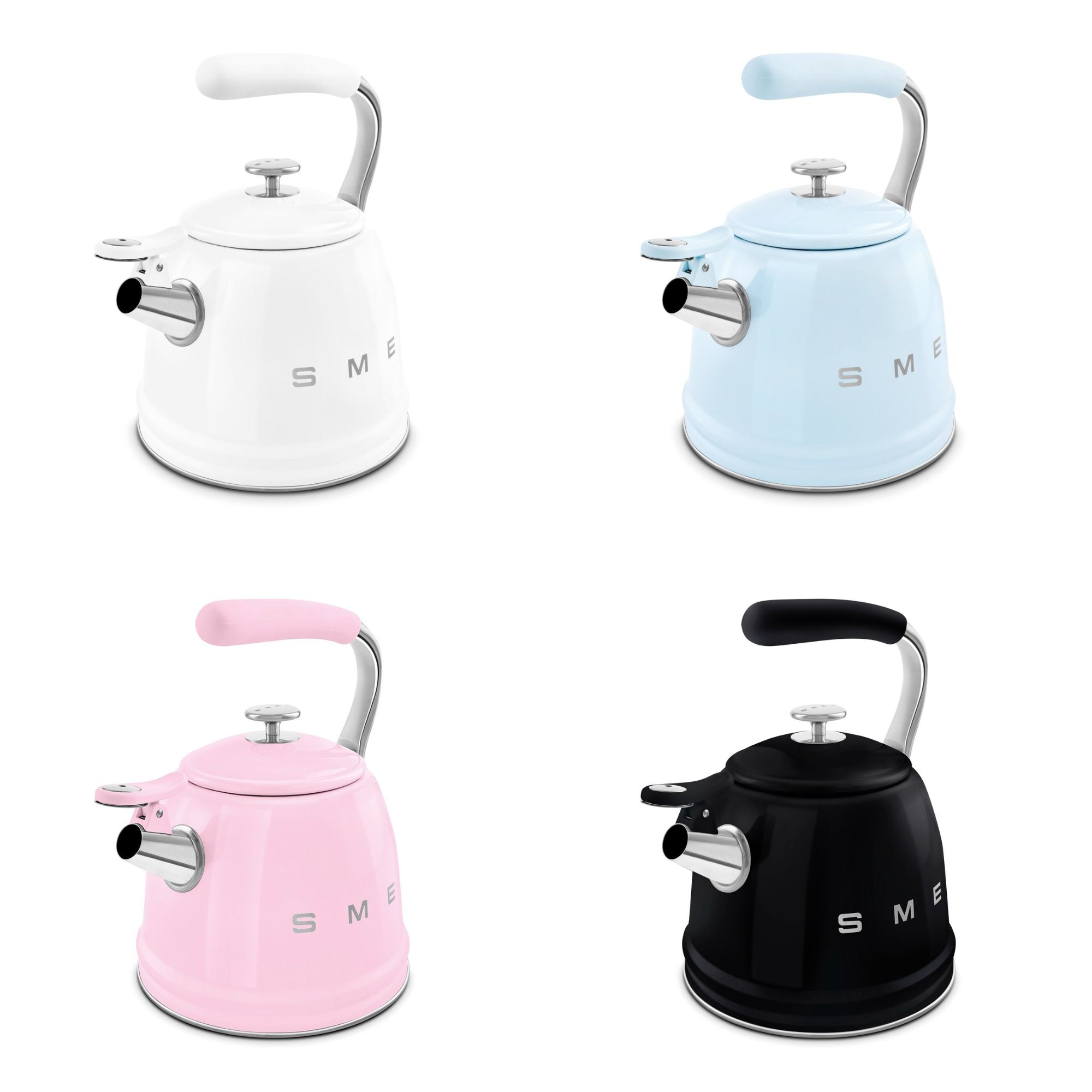 Ấm Đun Bếp Từ SMEG 2 3L Có Còi - Điểm Nhấn Cổ Điển Cho Không Gian Bếp Hiện Đại