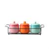 Set 3 Hũ Gia Vị Gốm Sứ Rainbowl Kaiyo KCC-5141 - Giải Pháp Lưu Trữ Hoàn Hảo