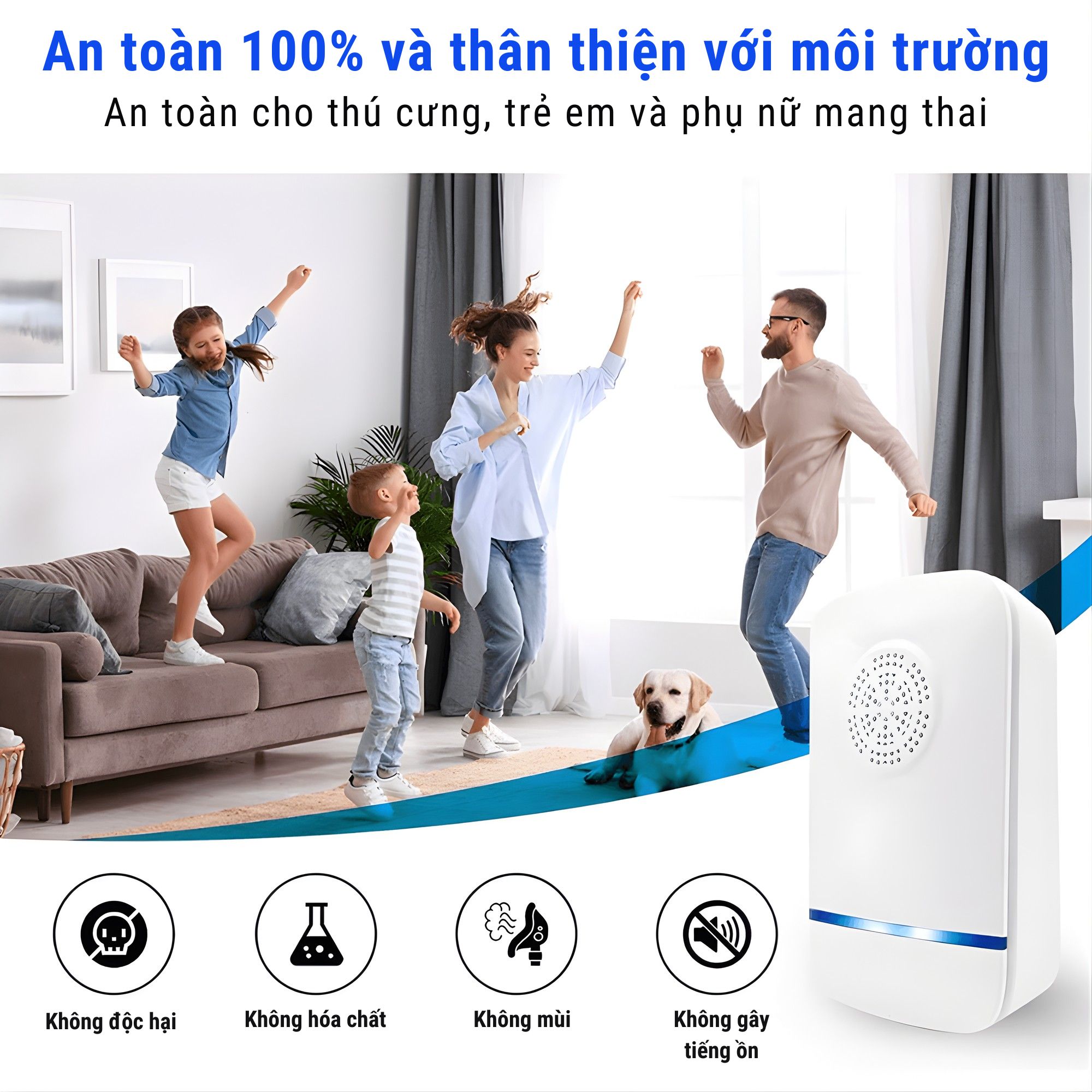Máy Đuổi Muỗi Cắm Điện Ultrasonic - Giải Pháp Bảo Vệ Không Gian Sống Toàn Diện