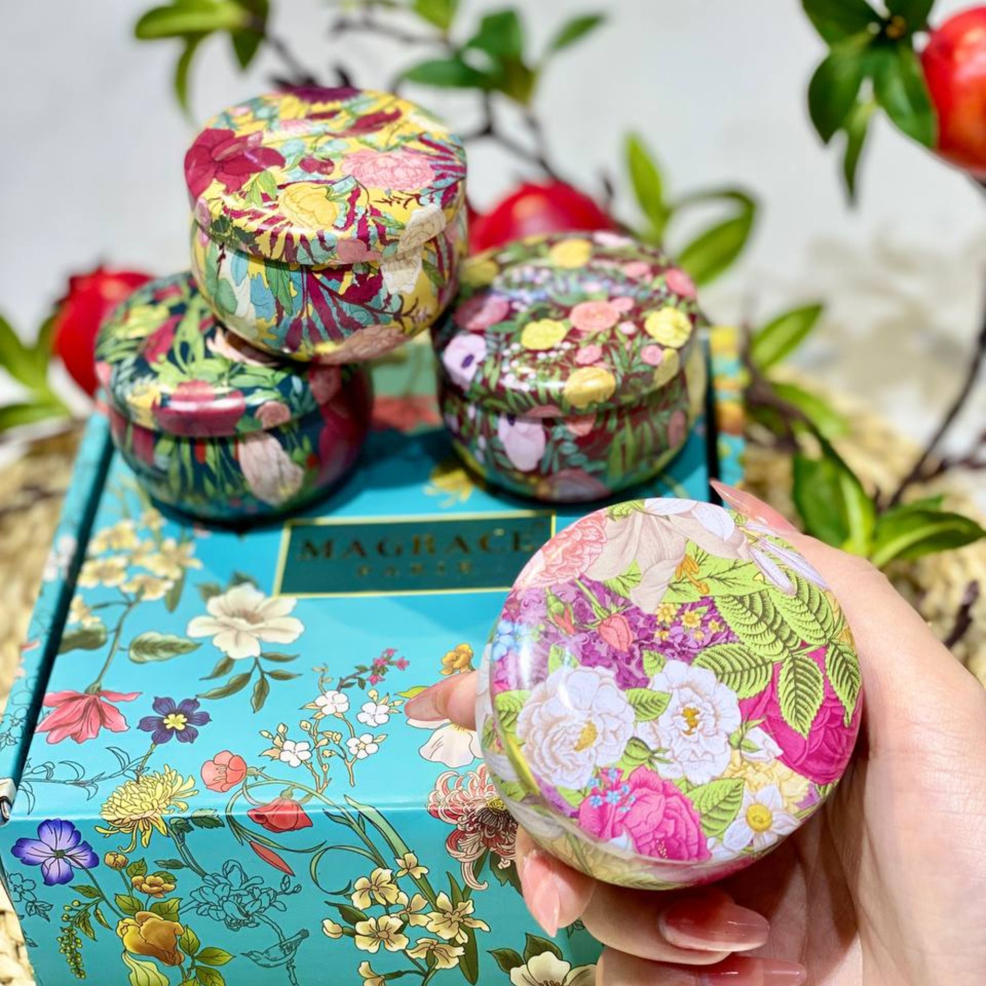 Set 4 Nến Thơm MAGRACE Paris - Bản Giao Hưởng Mùi Hương Của Lối Sống Thượng Lưu