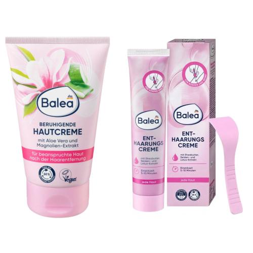 Combo Làm Mềm Da Balea - Giải Pháp Tẩy Lông Và Dưỡng Phục Hồi Toàn Diện