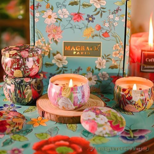 Set 4 Nến Thơm MAGRACE Paris - Bản Giao Hưởng Mùi Hương Của Lối Sống Thượng Lưu
