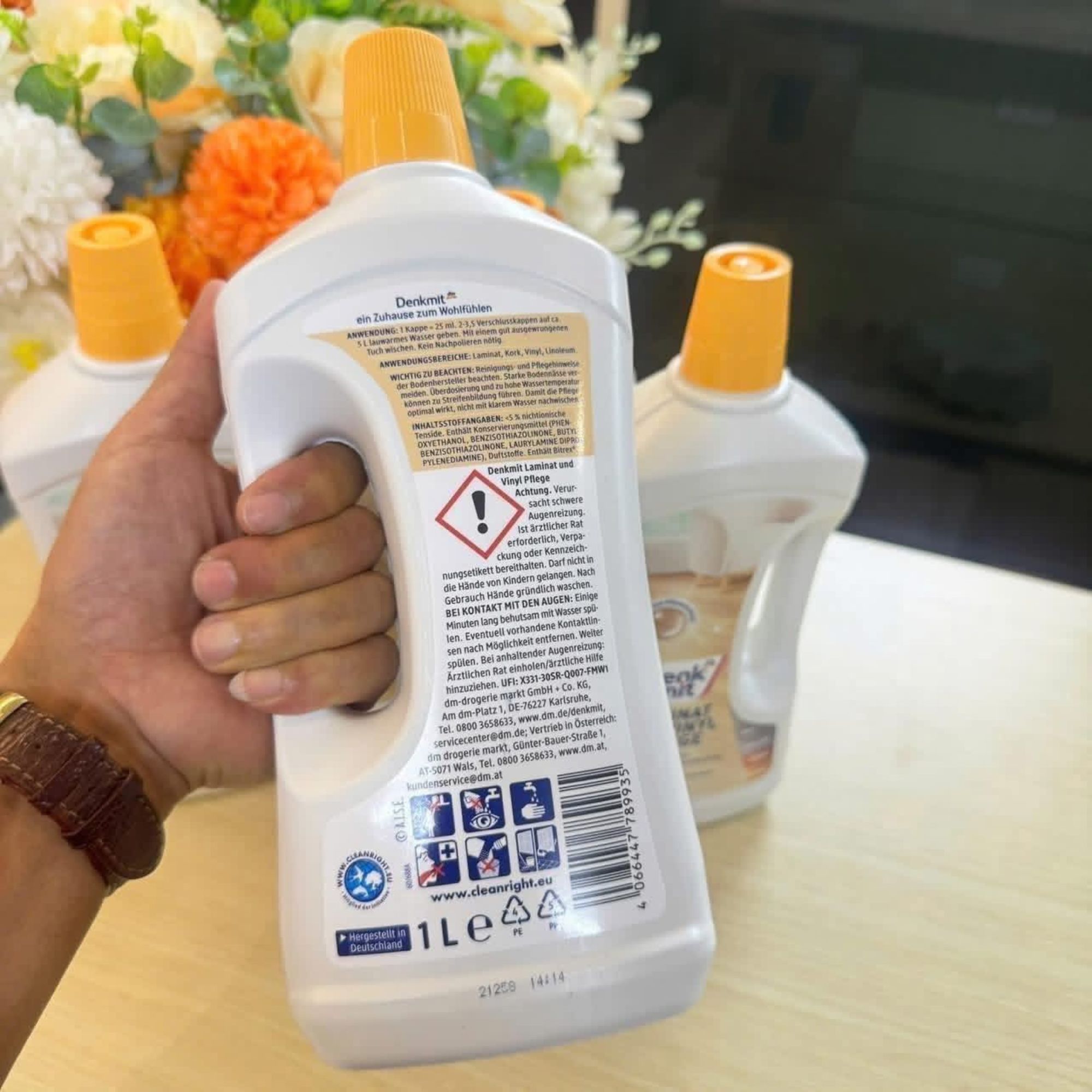 Nước Lau Sàn Gỗ Denkmit 1L - Giải Pháp Làm Sạch Và Bảo Vệ Toàn Diện