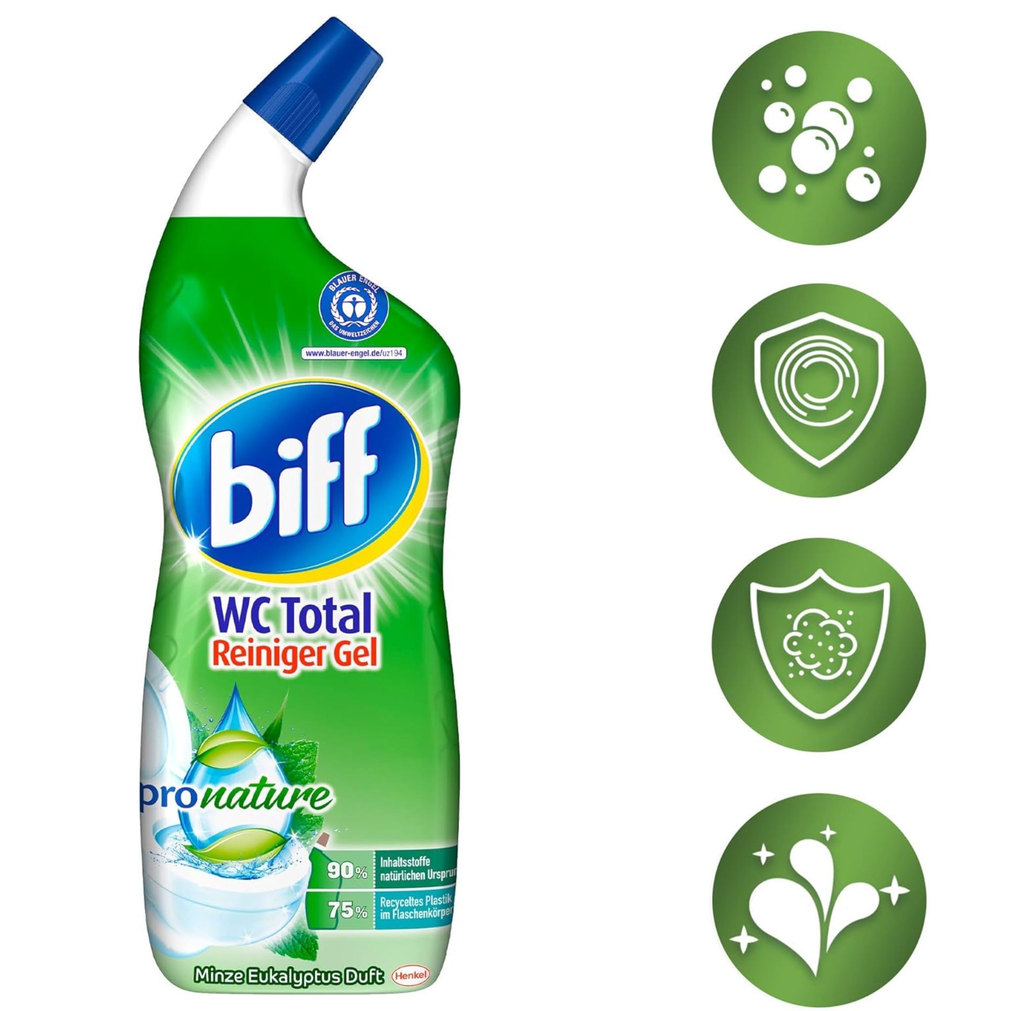 Nước Tẩy Bồn Cầu Biff WC Total 750ml - Giải Pháp Làm Sạch Toàn Diện Từ Đức