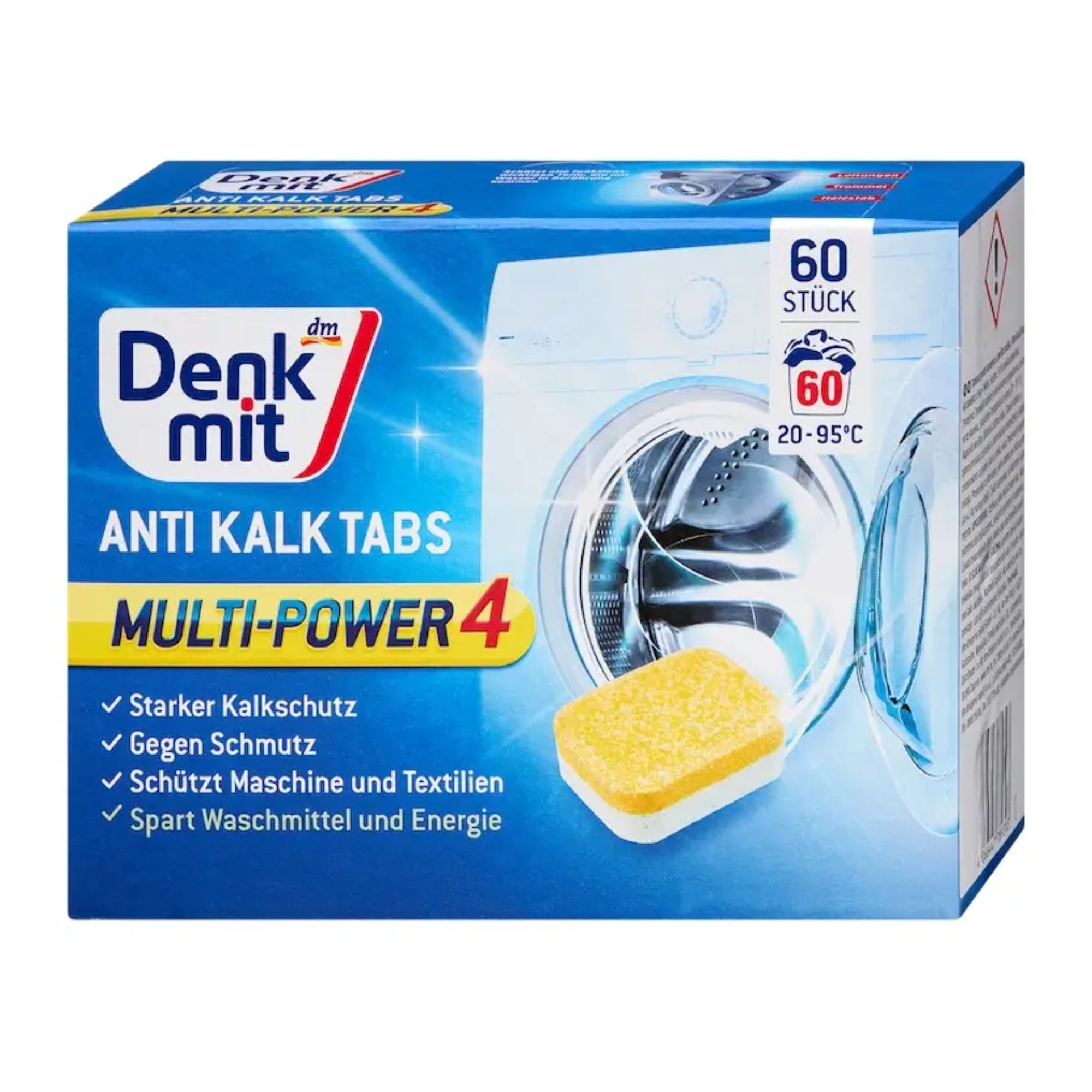 Viên Tẩy Lồng Giặt Denkmit 60 Viên - Công Nghệ Bóc Tách Cặn Bẩn Tiên Tiến Từ Đức
