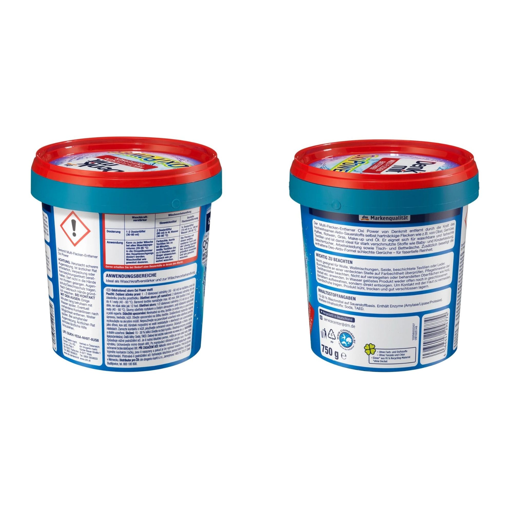 Bột Tẩy Vết Ố Denkmit Oxi Power 750g - Giải Pháp Hoàn Hảo Cho Quần Áo Sạch Tinh Tươm